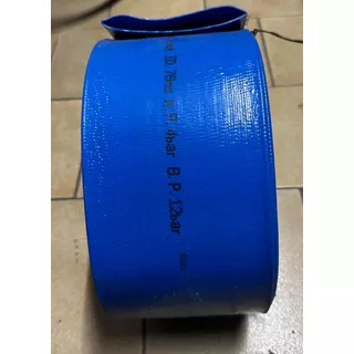 Manga Plana Azul Con Tela De 6 Pulgadas X 100 Mts Para 4 Kgs