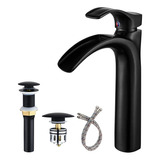 Yodel Faucet Grifo De Lavabo De Baño Negro Mate, Boquilla .