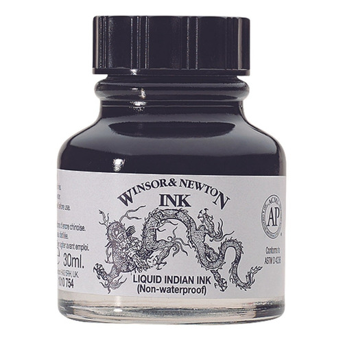Tintero Tinta India Líquida 30ml Winsor & Newton Caligrafía