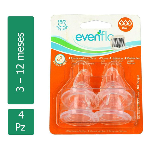 Evenflo Micro Air Vents Caja Con 4 Piezas