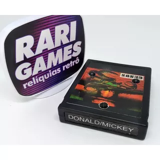 Donald / Mickey - Atari 2600 - 2 Jogos Em 1 - Raro!