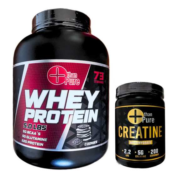 Kit Proteína Whey 2kg Varios Sabores + Creatina Pura 1kg