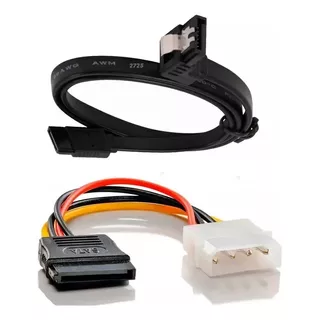 Cabo De Dados Sata 6.0 Gbs Sata6  + Adaptador Cabo Força 