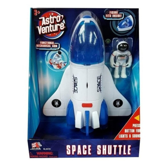 Nave Espacial Astro Venture Con Figura Wabro 63112