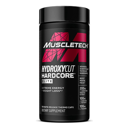 Suplemento en cápsula MuscleTech  Performance Series Hydroxycut Hardcore Elite cafeína anhidra en pote 110 un