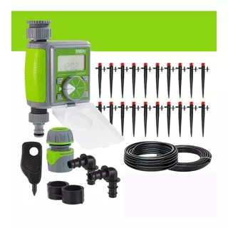 Kit De Riego Automático  Jardin 20 Macetas Goteo Huerta