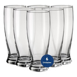 Set X 6 Vaso Vidrio Rigolleau Amsterdam Pinta Cerveza 325ml Color Transparente