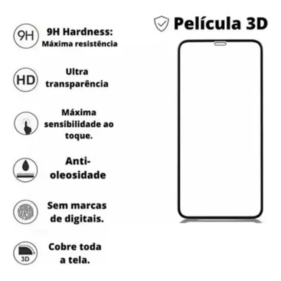 Kit 3 Peliculas Protetoras Para iPhone 11 De Vidro Temperado