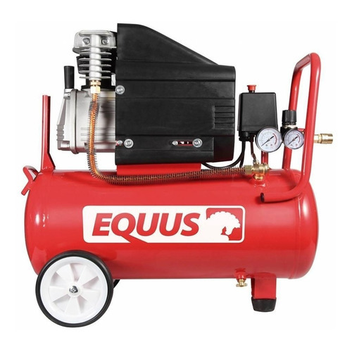 Compresor De Aire 2.5hp 50 Litros Equus Da0500250 *ub* Color Rojo Frecuencia 50 HZ