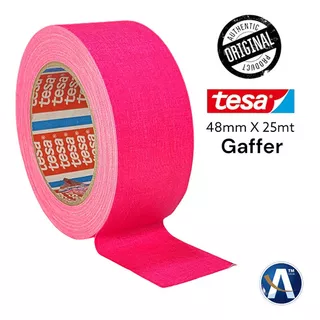 Fita Tecido Gaffer Tape Tesa 48mm X 25m Rosa Fluorescente