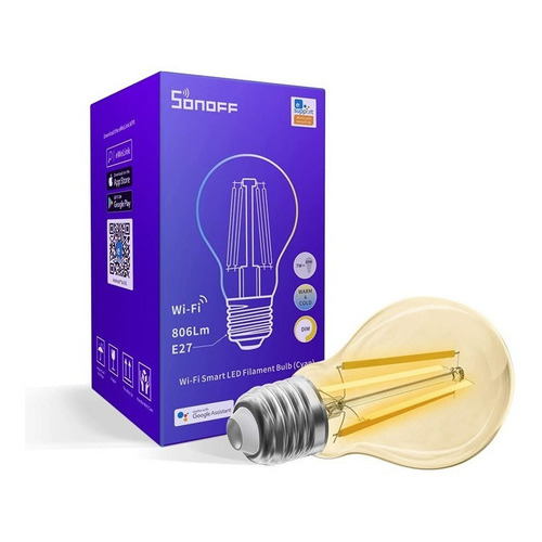 Lámpara Led Smart Wi-fi Sonoff B02-f-a60 7w Filamento Color De La Luz Cálida Y Fría