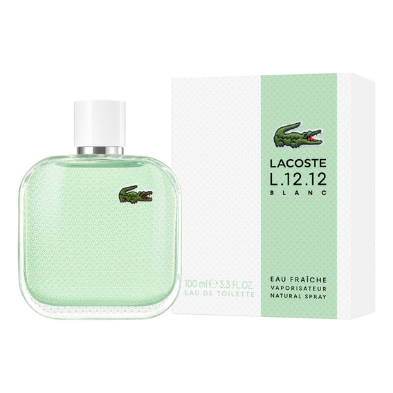 Perfume Lacoste L.12.12 Blanc Eau Fraiche Edt 100ml Hombre Volumen De La Unidad 100 Ml