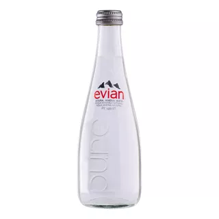 Água Mineral Evian Pure  Sem Gás   Garrafa  330 Ml  