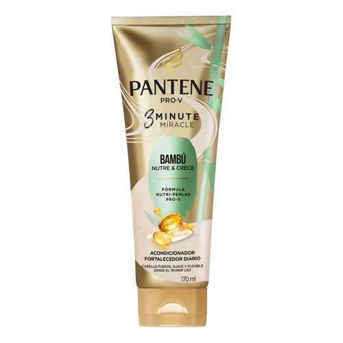 Acondicionador Pantene 3 Minutos Bambú Nutre Y Crece X 170 M