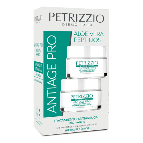 Set De Cremas Antiarrugas Antiage Pro Aloe Vera Peptidos | Petrizzio
