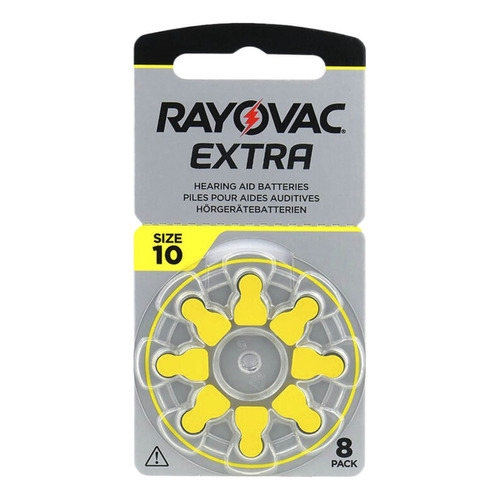 Pilas Audifono 10 Rayovac Extra Pr70 Pack X 24 Unidades Bp8