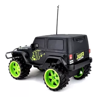 Camioneta Radio Control Jeep Wrangler Maisto Grande 1:16 Color Negro