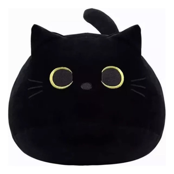 Almohada De Sofá Con Dise,almohada De Peluche De Gato Negro