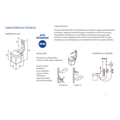 Fotocontrol / Fotocelula 1200w Para Todo Tipo De Lamparas