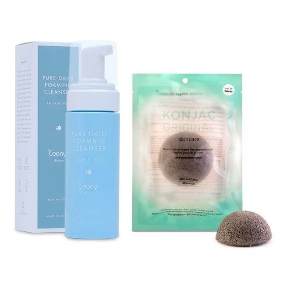 Kit Pure Daily Espuma De Limpieza + Esponja Facial Negra