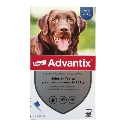 Advantix Pipeta Antipulgas Y Garrapatas Para Perros 25-40kg