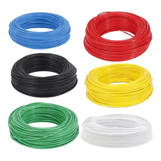 Cabo Eletrico Fio Flexível Sil Rolos Com 50m Flexsil 1,5mm Cor Da Cobertura Amarelo