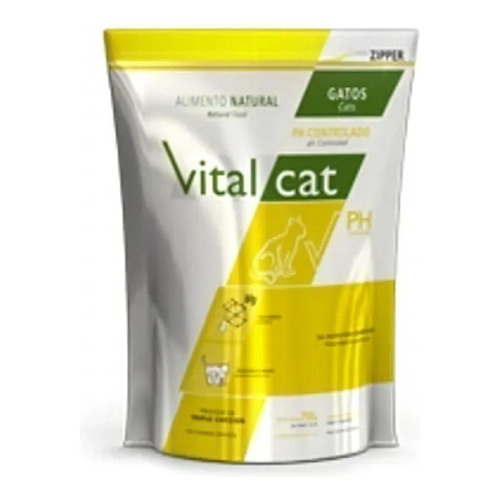 Alimento Vitalcat V PH Control para gato adulto en bolsa de 7.5 kg