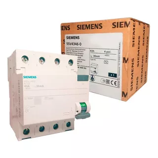 Disyuntor Tetrapolar 4x63a 30ma Siemens Aleman