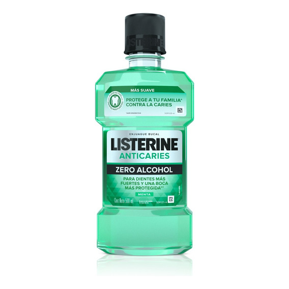 Enjuague Bucal Listerine® Anticaries Zero Alcohol X 500 Ml