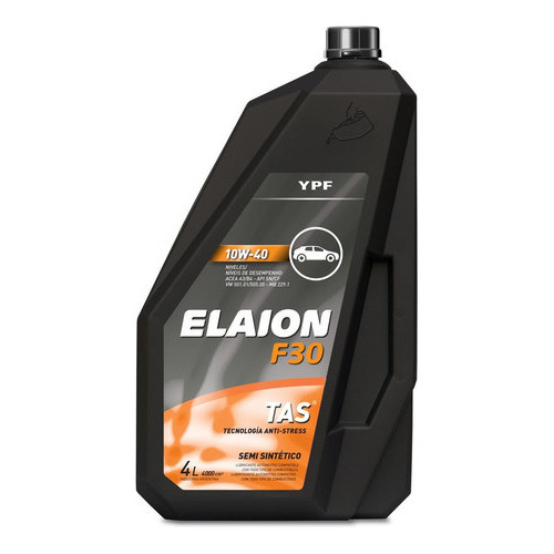 Lubricante Para Motor Ypf Elaion 10w40 Bidon De 4 Litros