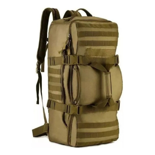 Bolso Mochila Tactico Militar Molle 60 Litros Color Coyote Diseño de la tela Lona