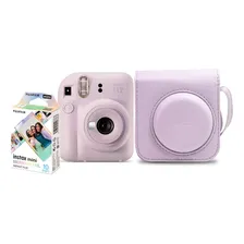 Câmera Instantânea Instax Mini 12 Com 10 Filmes E Bolsa Lilás