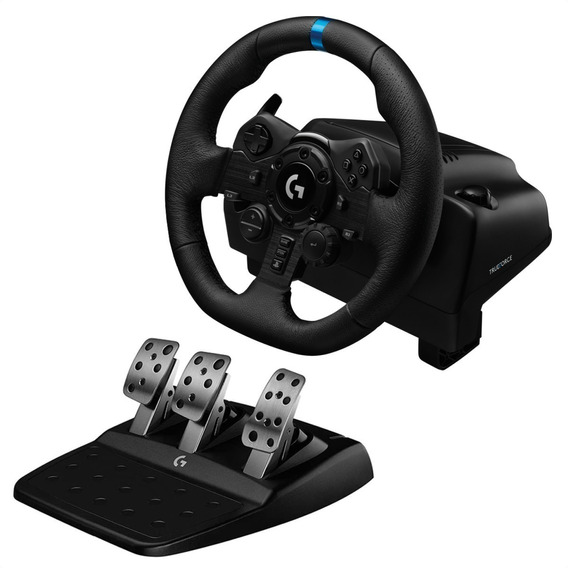 Volante Y Pedalera Logitech G923 Ps5 Ps4 Y Pc Carreras Color Negro