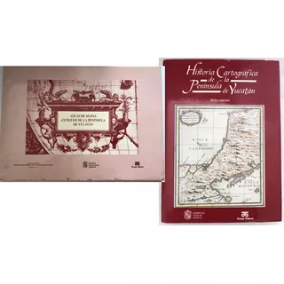  Cartografía Yucatán, Historia Libro + Atlas Mapas Antiguos