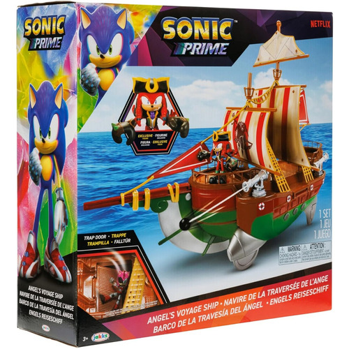 Sonic The Hedgehog Barco De La Travesia De Angel Set Figuras