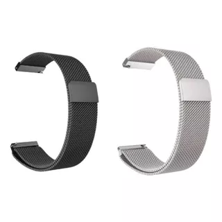 Kit Pulseira Magnética Compatível Xiaomi Amazfit Gtr 4 A2166 Cor Preto-prata