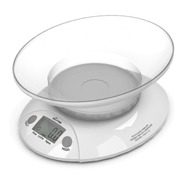 Balanza De Cocina Digital Silfab Super Compact Pesa Hasta 3kg Blanca