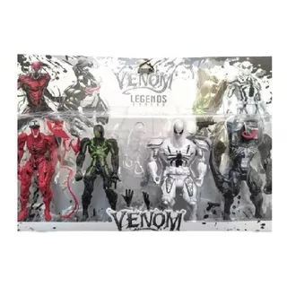 Muñecos Articulados Carnage Venom Iron Spider Set X 4 