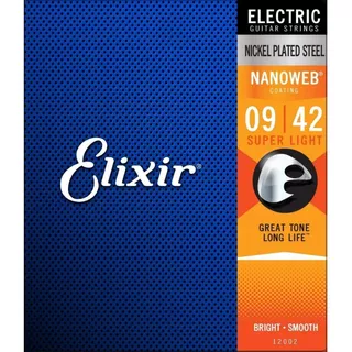 Encordadura Elixir 12002 Guitarra Electrica .009-.042