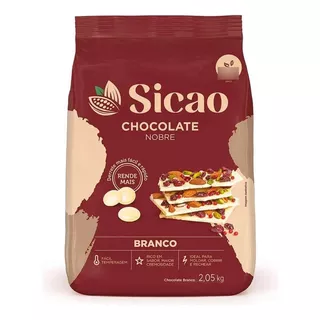 Chocolate Sicao Gold Branco Gotas 2,05kg Para Derreter