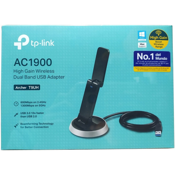 Receptor Wifi Pc Lap Usb Super Potente T9uh Tp Link Ac1600