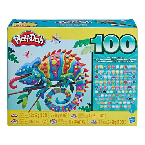 Play Doh: Super Pack Wow 100 Colores Color Azul