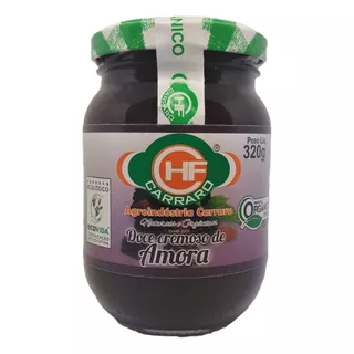 Doce Cremoso De Uva (chimia) Orgânico Hf Carraro 320 G