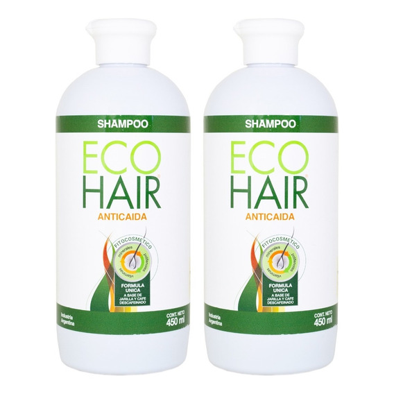 Eco Hair Kit X2 Shampoo Anticaída Fortalecedor Grande 6c