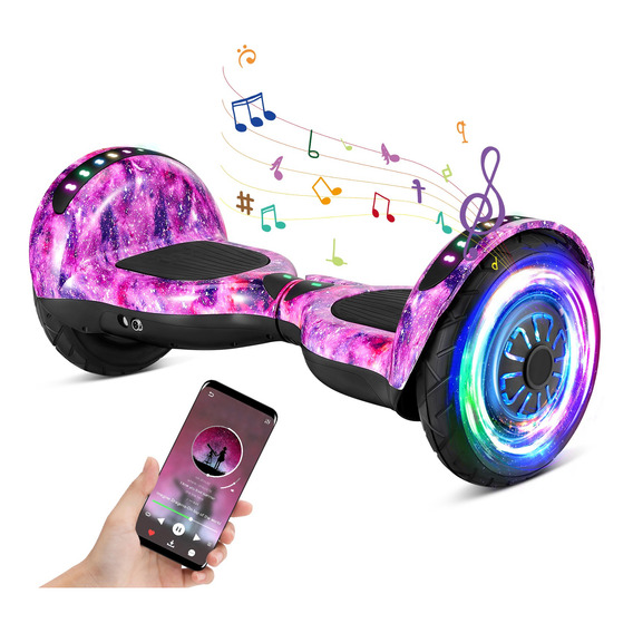 Patinete Electrico Hover Board Bluetooth Con Luz Led