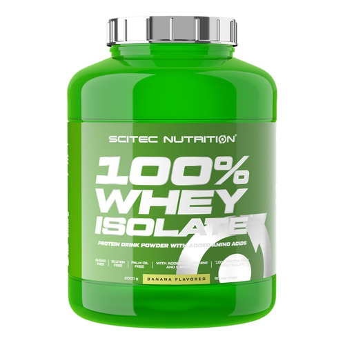 Proteina 100% Whey Isolate 80 Sv Banana -scitec Nutrition