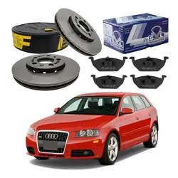  Kit Disco Pastilha Freio Dianteiro A3 1.6 2007 A 2010