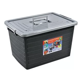 Container Organizador 50 Lts Cor Preto