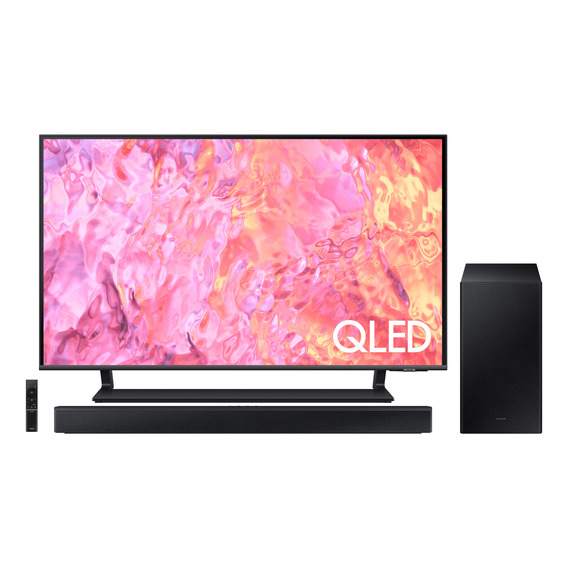 Combo Samsung 65  Qled 4k qn65q65cagxpe + Soundbar Hw-c450/p