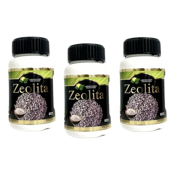 Zeolita Micronizada 180 Capsulas 500mg 100% Natural